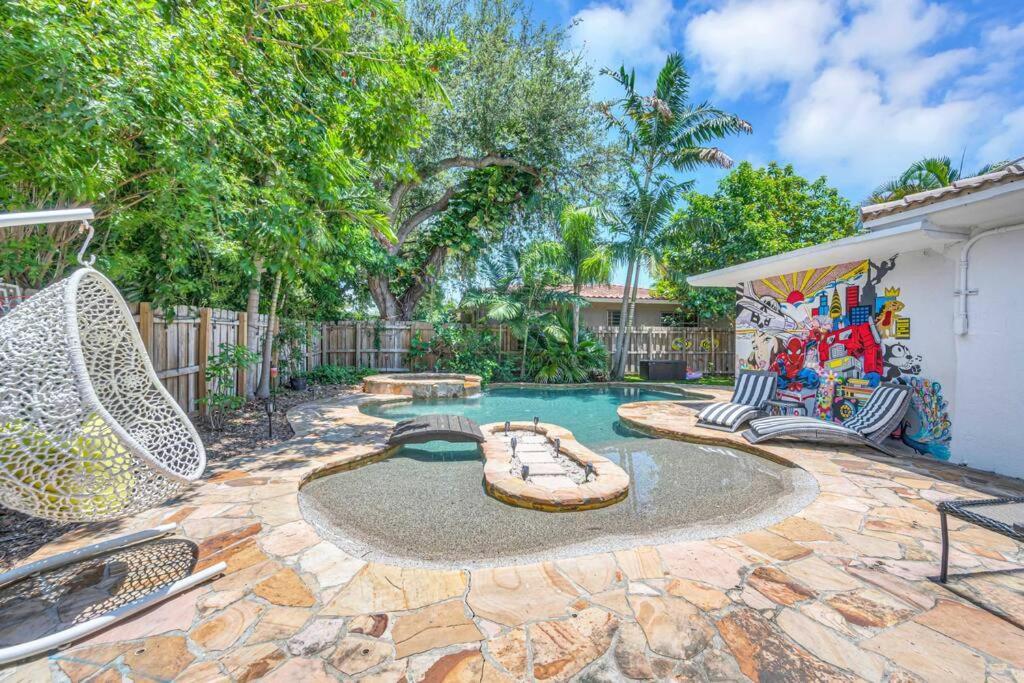 Modern Tropical Pool House North Miami Hot Tub Βίλα Εξωτερικό φωτογραφία